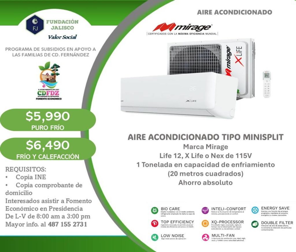 La dirección de Fomento Económico pone a disposición diferentes implementos para el hogar