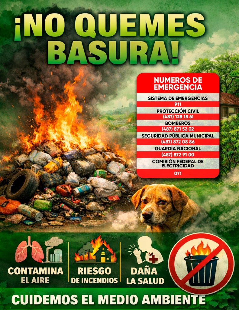 ¡NO QUEMES BASURA!